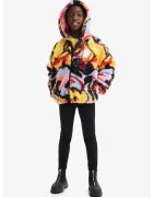Desigual Geaca cu gluga si imprimeu abstract - Multicolor