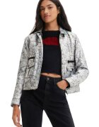 Desigual Geaca dama Mineapolis - argintie - poliester-elastan