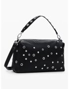 Desigual Geanta crossbody cu nituri aplicate - Negru