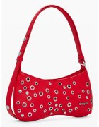 Desigual Geanta crossbody cu nituri - Rosu