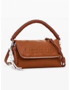 Desigual Geanta crossbody din piele ecologica cu bareta ajustabila - Caramel