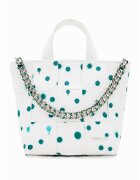 Desigual Geanta cu bareta de umar si model New Splatter Valdivia - Alb optic/Albastru deschis