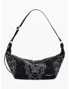 Desigual Geanta de piele ecologica cu bareta de umar si model - Negru