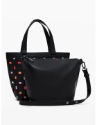 Desigual Geanta tote cu etui detasabil - Rosu/Negru/Portocaliu