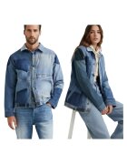 Desigual Jacheta de blugi unisex tip patchwork Umberto