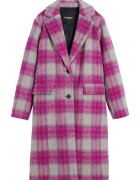 Desigual Palton dama - carouri - roz - 58% poliester - 42% lana