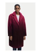 Desigual Palton de iarna dama - bordeaux - roz - acril/poliester