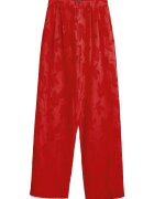 Desigual Pantaloni dama 25SWPW33 - Bumbac/Viscoza - 46797 - Rosu