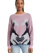 Desigual Pulover cu dungi si imprimeu Chennai -