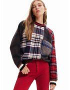 Desigual Pulover cu model in carouri Bourboung