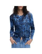 Desigual Pulover dama albastru/negru