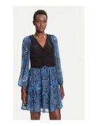 Desigual Rochie casual Dama - albastru - 100% poliester -