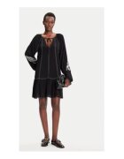 Desigual Rochie casual - neagra - 100% viscoza -