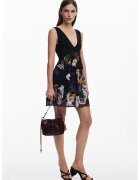 Desigual Rochie cu decolteu in V si imprimeu - Negru