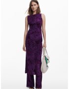 Desigual Rochie cu model floral si fronseuri - Ametist