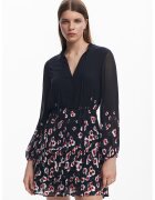 Desigual Rochie cu nasturi - Rosu/Alb/Negru