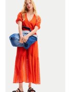 Desigual Rochie dama - 76695 - Portocaliu - Bumbac