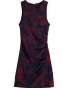 Desigual Rochie de cocktail dama burgundy - fabrica usoara