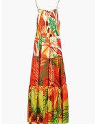 Desigual Rochie de plaja cu design tropical - Multicolor