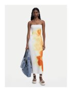Desigual Rochie de vara dama 25SWVK49 - Poliester/Elastan - Ecru - Ecru