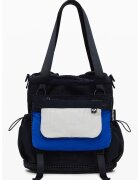 Desigual Rucsac convertibil cu model colorblock - Negru/Albastru