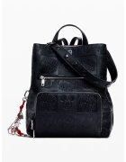 Desigual Rucsac din piele ecologica cu detalii cu Mickey Mouse - Negru