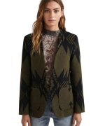 Desigual Sacou cu model etnic Ikat