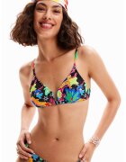 Desigual Sutien de baie cu imprimeu tropical - Multicolor