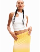 Desigual Top crop asimetric - Alb