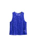 Desigual Top dama 25SWBW25 - Poliester reciclat - Albastru - Albastru