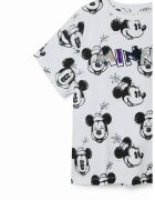Desigual Tricou cu imprimeu cu desene - Alb/Negru