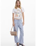 Desigual Tricou din bumbac cu imprimeu abstract - Alb