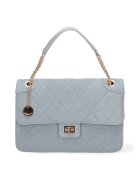 DianaCo Geanta crossbody cu barete lant - Albastru deschis
