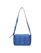 DianaCo Geanta crossbody cu clapa si aspect matlasat - Albastru