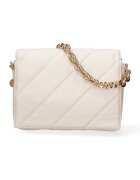 DianaCo Geanta crossbody de piele ecologica cu bareta lant - Bej