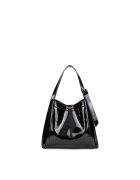 DianaCo Geanta cu aspect lucios Velvetia Prime - Negru