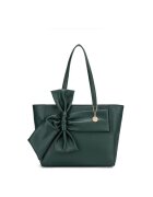 DianaCo Geanta shopper cu fermoar Velvetine Elite - Verde