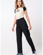 Dickies Tricou slim fit din amestec de lyocell cu maneci raglan - Negru/Crem