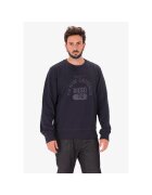 Diesel Bluza de trening din bumbac cu imprimeu logo - Albastru