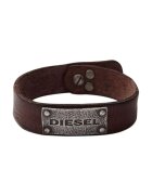 Diesel Bratara maro inchis de piele