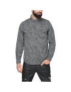 Diesel Camasa barbati model animal - gri - 100% lyocell - maneca lunga - inchidere cu capse