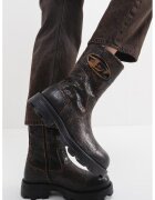 Diesel Cizme mid-calf din piele Hammer - Maro inchis