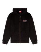 Diesel Hanorac cu fermoar si maneci cazute - Negru