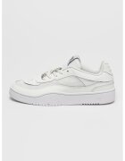 Diesel Pantofi sport low-cut cu varf oval si segmente din piele - Alb optic/Alb murdar