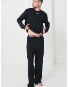 Diesel Pijama lejera din bumbac - Rosu/Negru