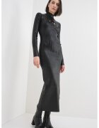Diesel Rochie cu model monograma - decupaj si guler mediu M-Zary-B - Negru