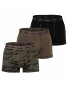 Diesel Set de 3 perechi de boxeri Damien - Verde/Negru/Maro