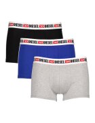 Diesel Set de boxeri cu banda logo in talie - 3 perechi - Negru/Gri deschis melange/Albastru