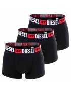Diesel Set de boxeri cu banda logo in talie Damien - 3 perechi - Negru