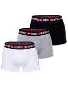 Diesel Set de boxeri cu logo - 3 perechi - Alb/Negru/Gri